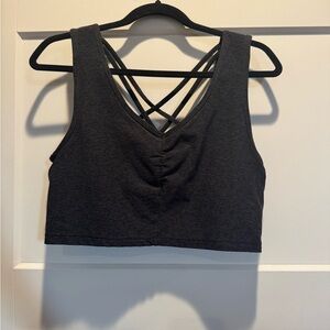 Zella Heather Gray Activewear Top